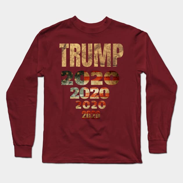 Donald Trump 2020 for President Long Sleeve T-Shirt by KimLeex